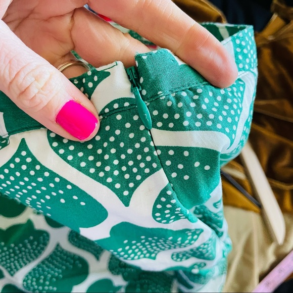Boden Green Print Mini Skirt - Picture 8 of 11